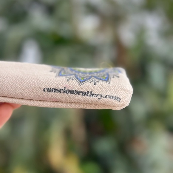 Mandala Eco-Friendly Travel Cutlery Set 7-Piece Utensils Reusable - Picture 11 of 13